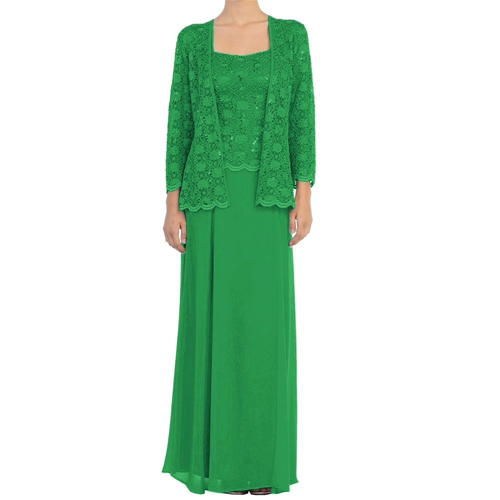 Elegant Mother of The Bride Dresses - Long Formal Evening Gowns with Lace Jacket for Wedding Guest, Groom Party & Special Occasions | Perfect for Weddings, Galas, and Formal Events