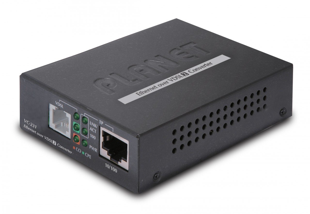 VC-231 High-Speed 100Mbps Ethernet to VDSL2 Converter - Reliable Network Bridge for Home & Office Internet Connectivity