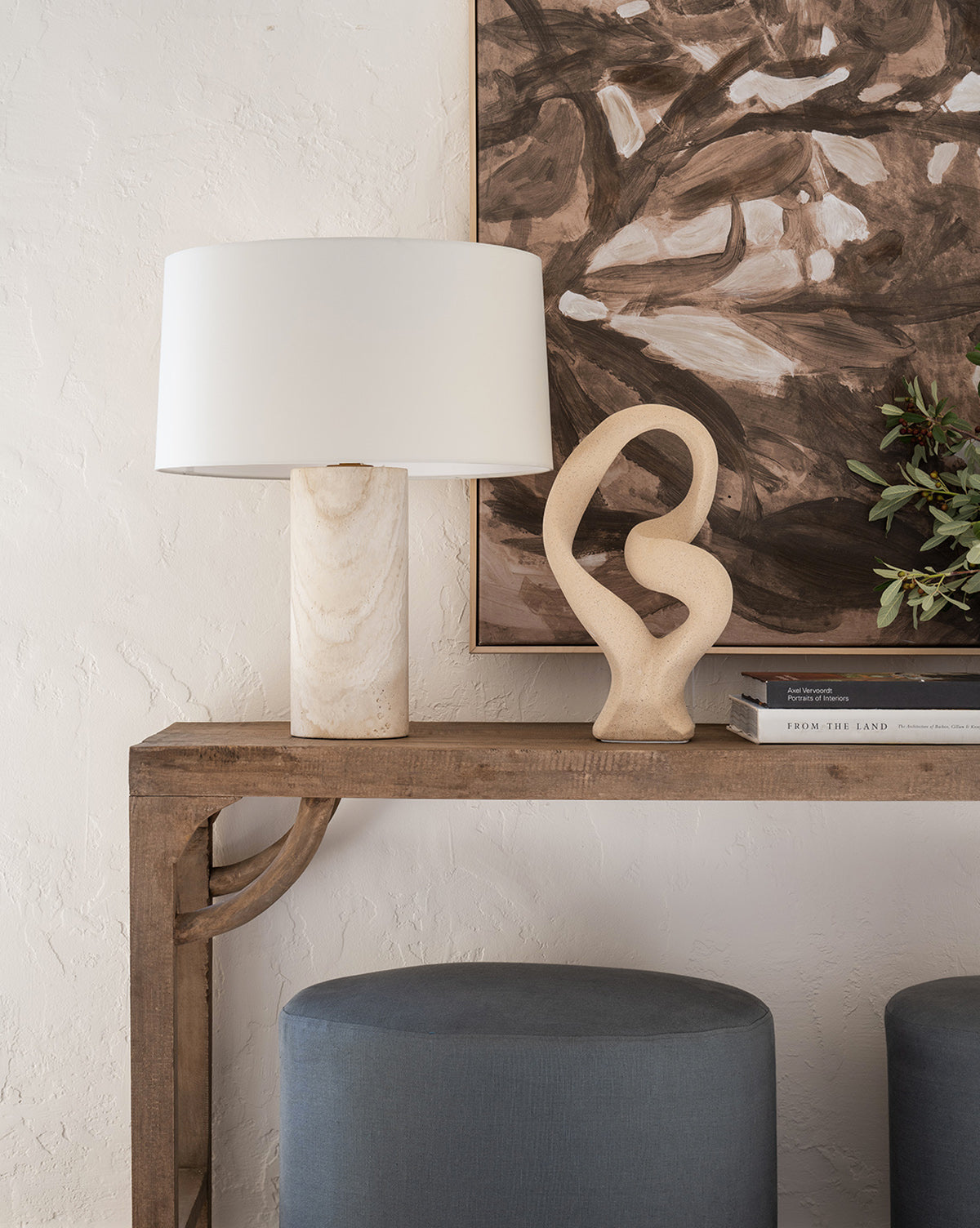 Vespera Modern Table Lamp - Stylish LED Nightstand Light for Bedroom, Living Room & Office - Warm White & Cool White Dimmable Lighting