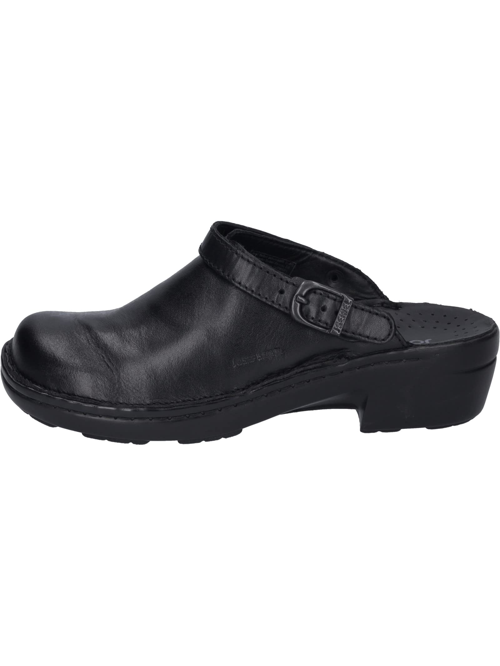 Josef Seibel Women's Betsy Clogs - Comfortable Slip-On Shoes for Women, Black Leather, Size 6.5 UK - Perfect for Nursing, Teaching & Casual Wear