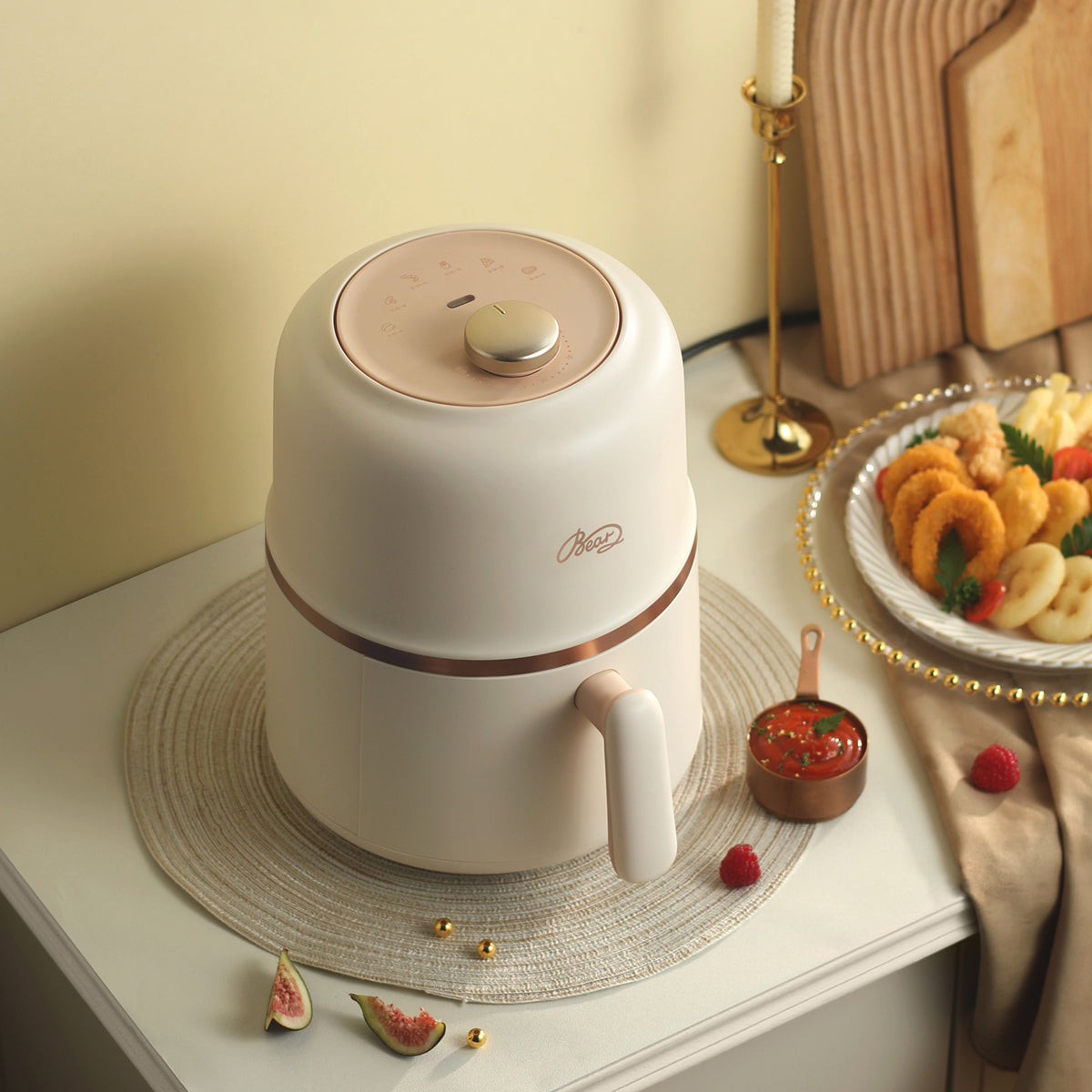 Bear MAF 091CW 3.7QT Multi-functional Mini Air Fryer - Perfect for Small Kitchens, Dorms & Healthy Cooking