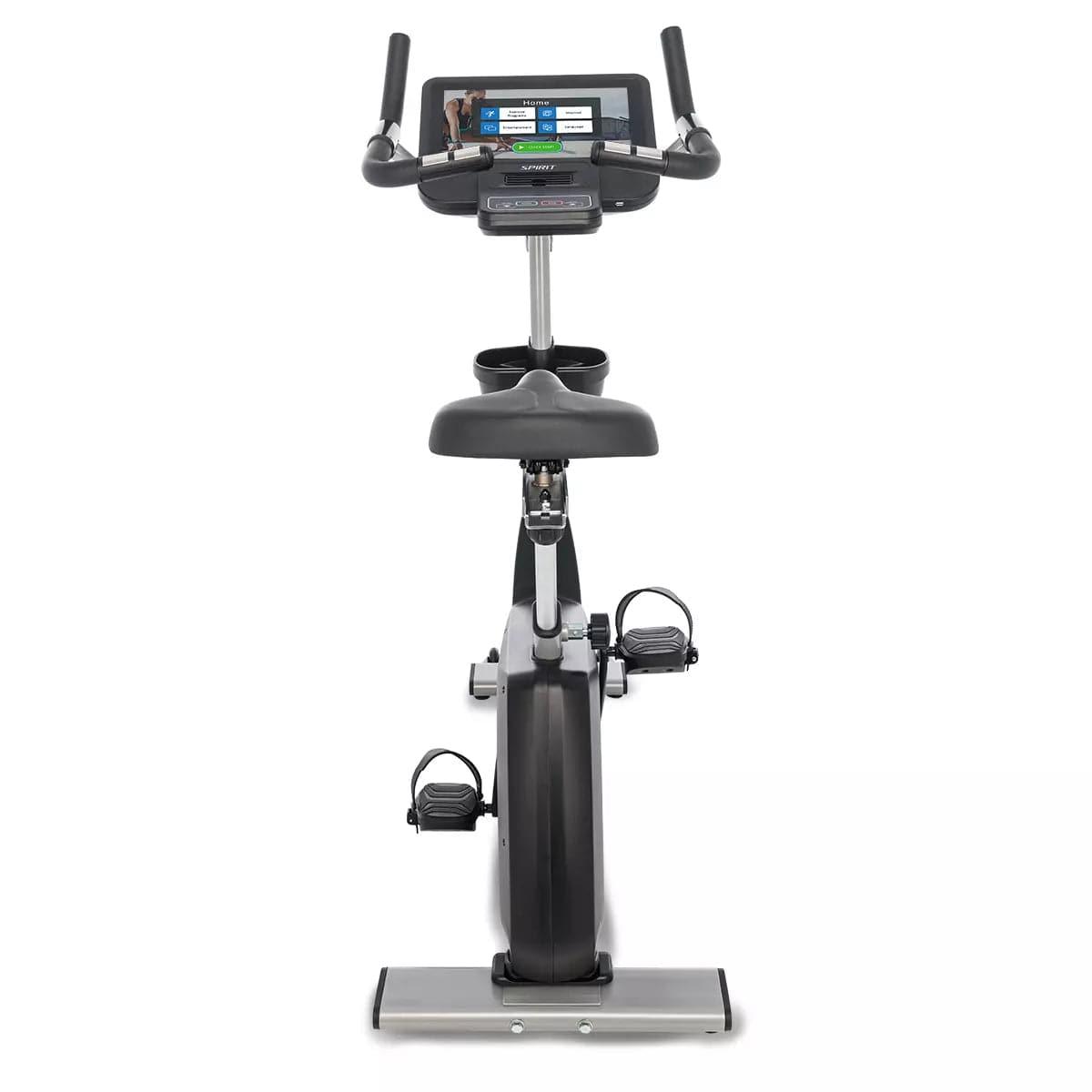 Spirit Fitness CU800ENT Upright Exercise Bike for Home Gym - Cardio Workout Equipment for Indoor Cycling & Fitness Training