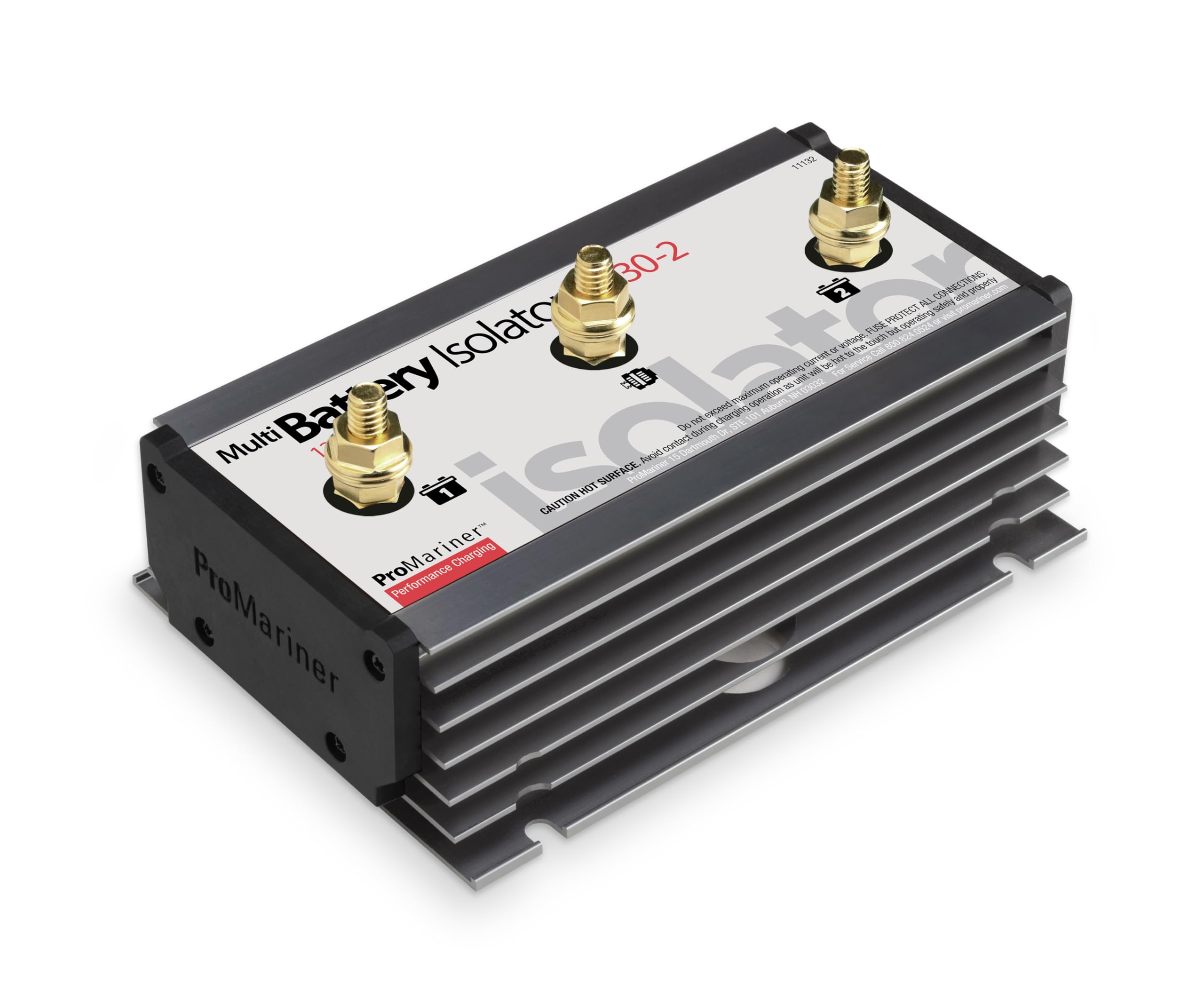 11132 Multi Battery Isolator for Dual Battery System - 130 Amp High Performance Battery Separator for 1 Alternator & 2 Batteries - Perfect for RVs, Boats, Trucks & Off-Grid Power Systems