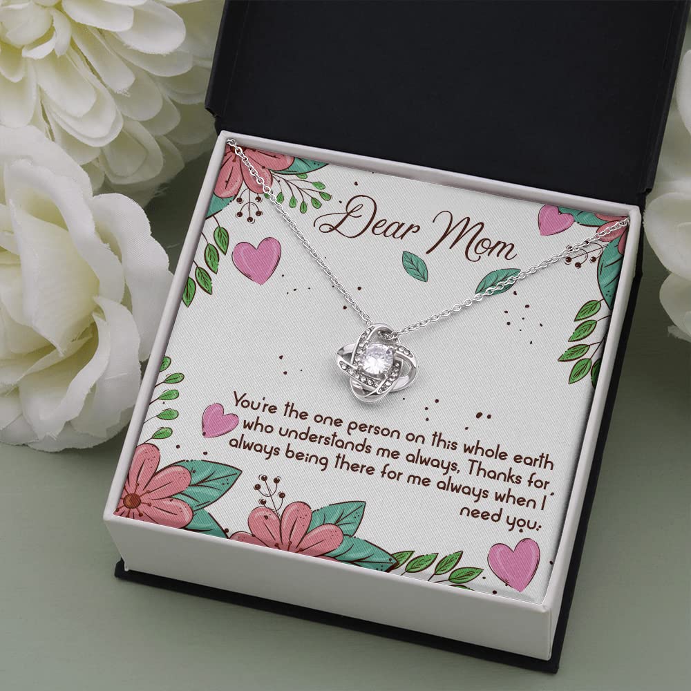 Beautiful Heart Pendant Necklace for Mom - Thoughtful Birthday, Mother's Day Gift from Son or Daughter - Perfect for Special Occasions & Everyday Wear