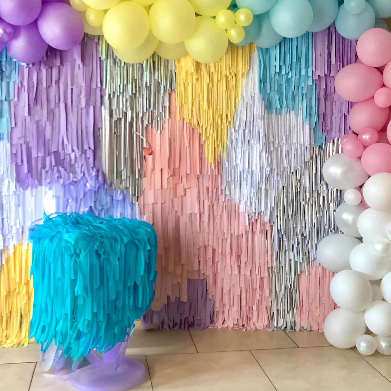 Pastel Crepe Paper Streamers - 6 Rolls (492ft Total) for Party Decorations | Birthday, Wedding, Baby Shower & Celebration Supplies | 2.37