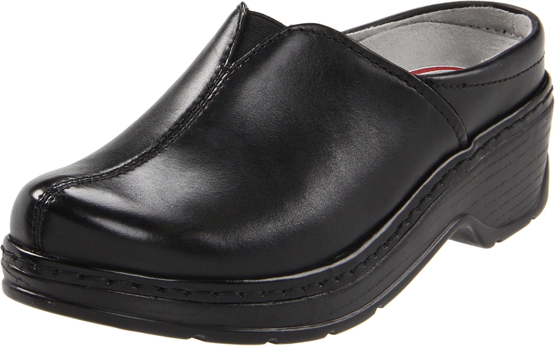 Klogs Women's Como Black Smooth Slip-Resistant Work Shoes for Nurses, Chefs & Healthcare Professionals - Comfortable & Durable for Long Shifts