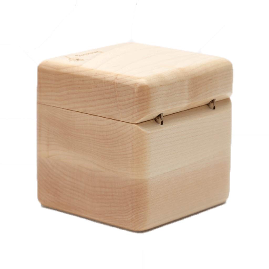 Wooden Rotating Music Box with Dancing Ballet Girl - Handcrafted Beige Musical Gift Box for Birthday, Christmas & New Year - Perfect for Home Decor, Party Favors & Romantic Gifts