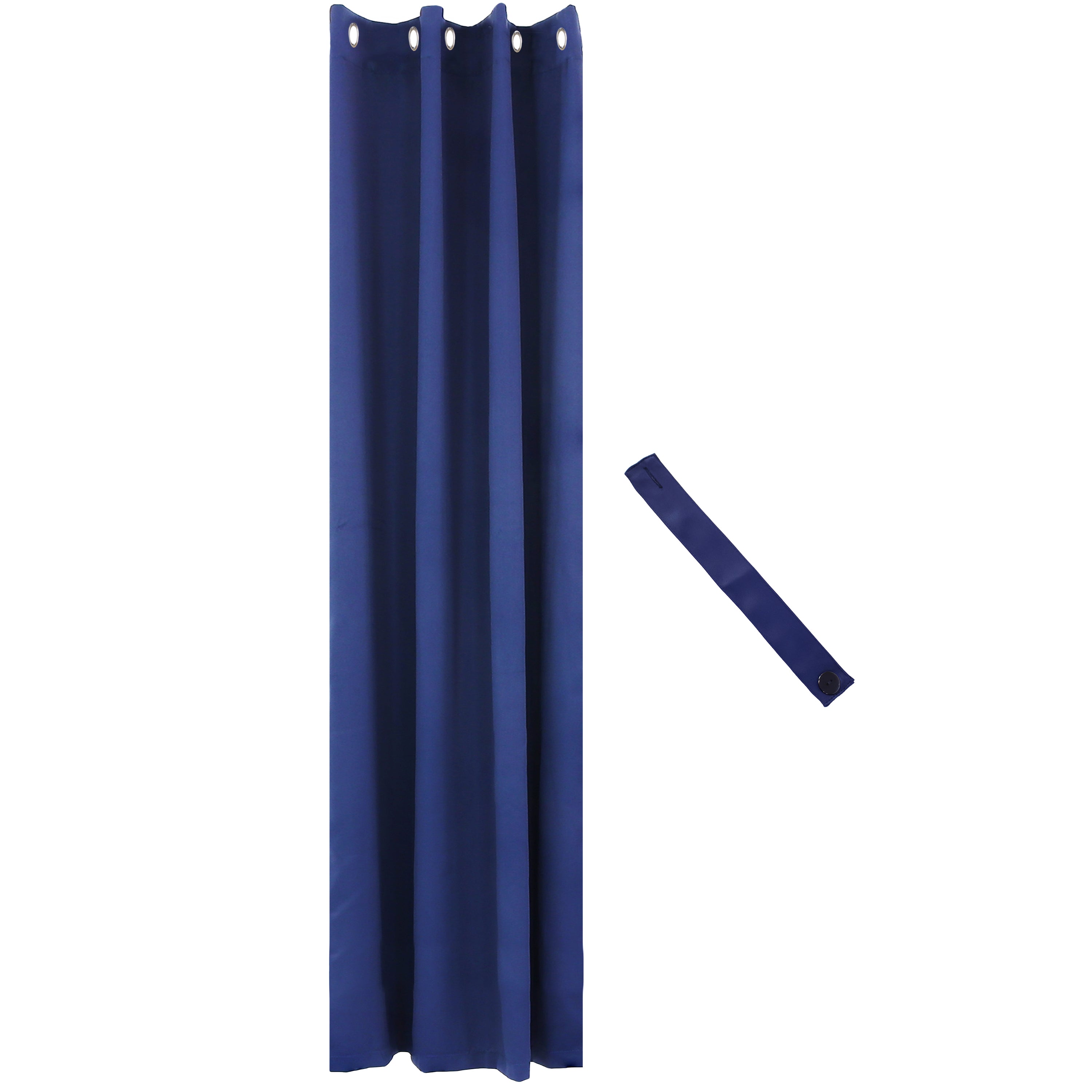 Blackout Curtain Panels with Grommet Top for Bedroom & Living Room - Sun Blocking Thermal Insulated Drapes by Sunnydaze Outdoor - Perfect for Home, Office, and Nursery