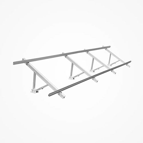 EG4 BrightMount Adjustable Solar Panel Ground Mount System - Holds 3 to 4 Panels | Perfect for Residential & Commercial Solar Installations