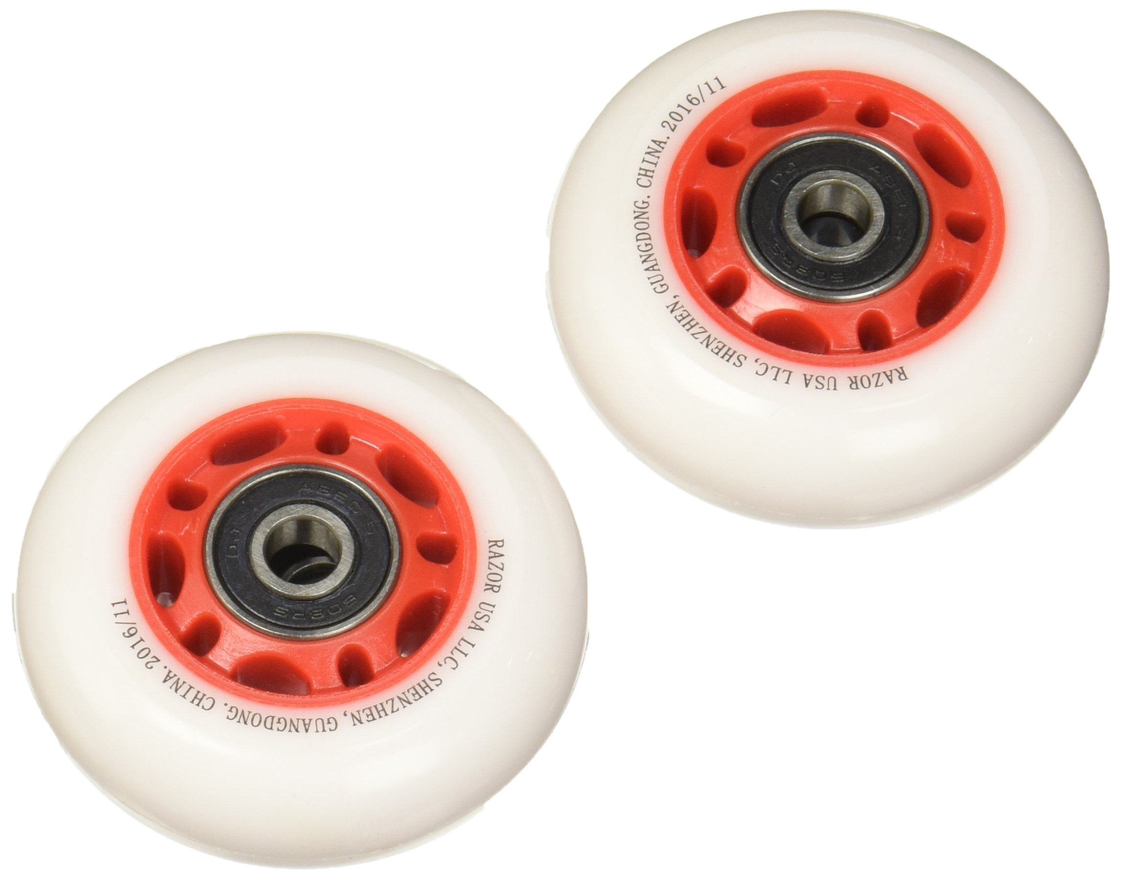 Razor PowerWing FlashRider 360 Replacement Rear Wheels - Red | Compatible with Electric Scooters | Durable & Smooth Ride for Kids & Adults | Perfect for Commuting, Neighborhood Cruising & Outdoor Fun