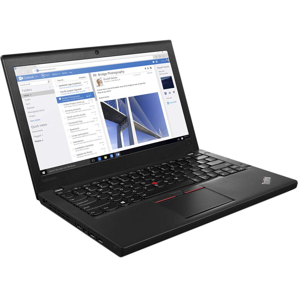 Refurbished Lenovo ThinkPad X260 Laptop - Intel Core i5 2.4GHz, 8GB RAM, 256GB SSD, Windows 10 Pro | Lightweight Business Notebook for Office Work, Remote Learning & Travel