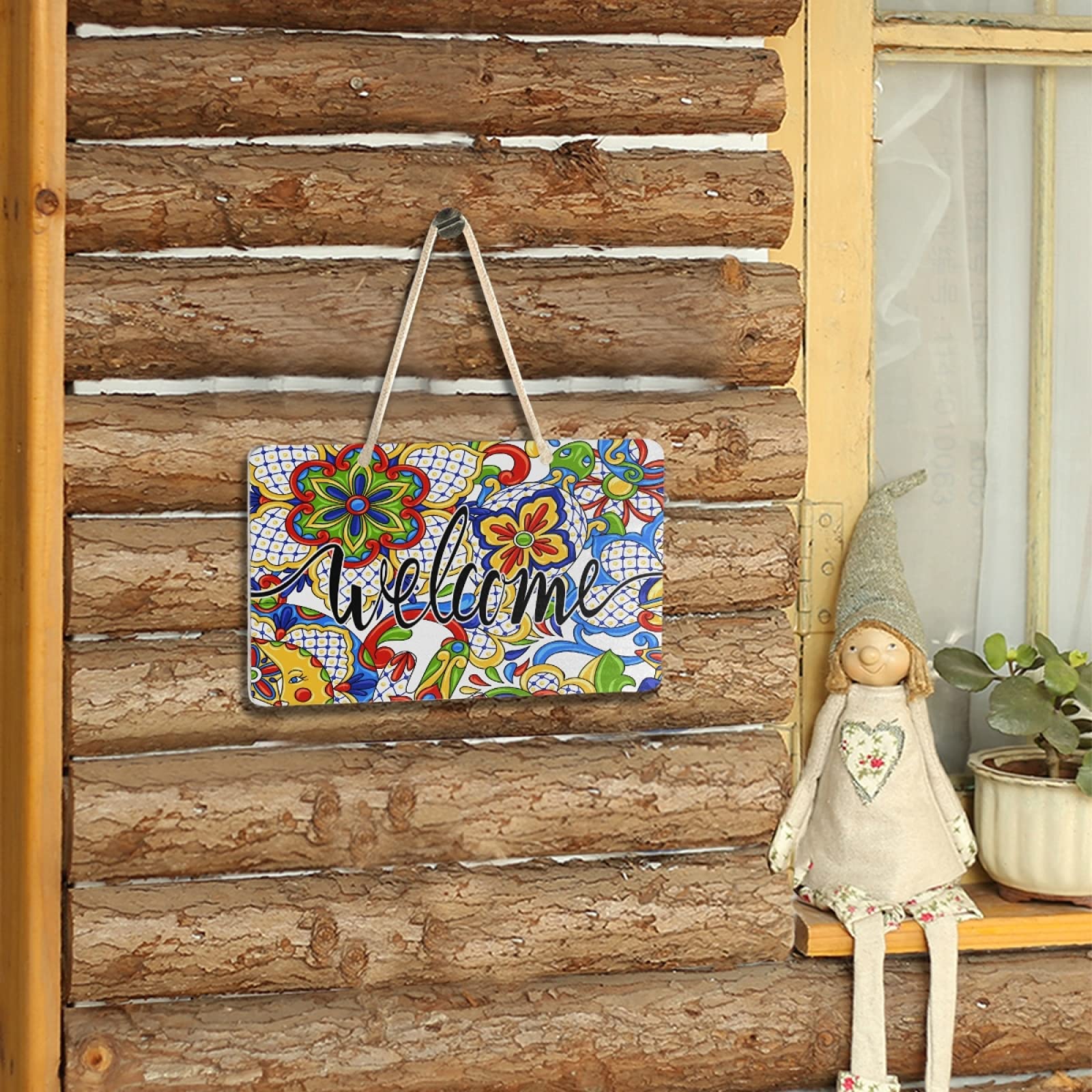 Mexican Talavera Ceramic Hanging Plaque - 6