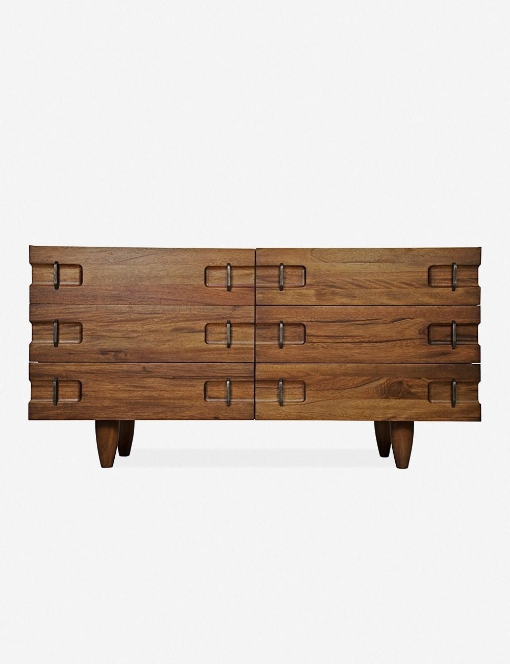 Modern 6-Drawer Wooden Dresser - Stylish Storage for Bedroom, Living Room & Closet Organization | Perfect for Home Decor & Space Saving