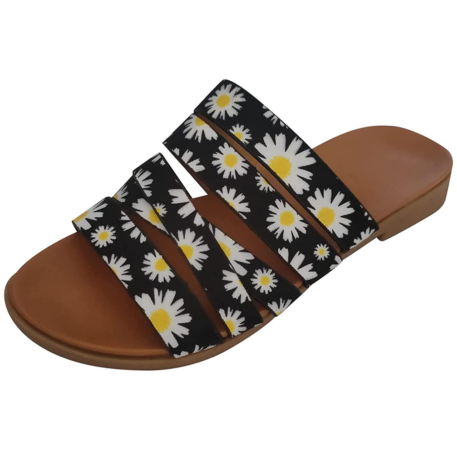 Ayaso Women's Summer Slippers - Breathable Mule Sandals with Arch Support | Comfortable House Shoes for Indoor/Outdoor, Beach, Poolside & Lounge Wear