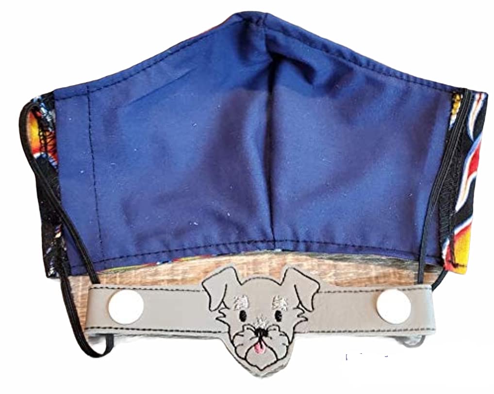 Schnauzer Ear Saver Mask Strap - Adjustable Ear Guard & Mask Holder for Comfortable Face Mask Extender - Perfect for Nurses, Teachers & Daily Use
