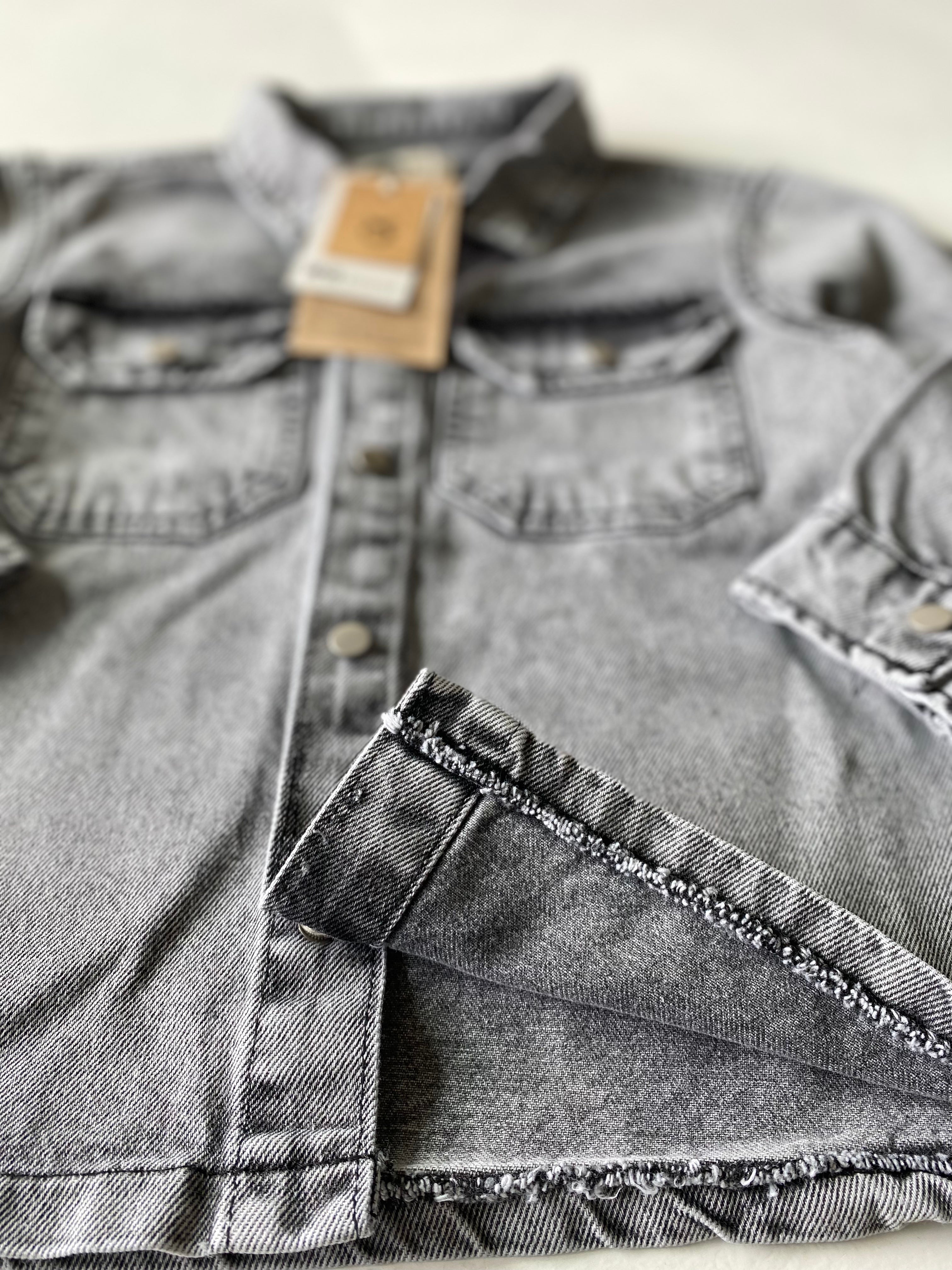 Oversized Denim Jacket for Kids with Pockets | Stylish & Comfortable Boys' & Girls' Outerwear for School, Play & Outdoor Activities