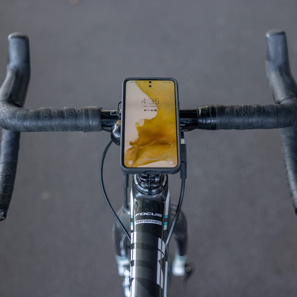 Quad Lock Stem/Handlebar Bike Phone Mount Kit with MAG Case for Samsung Galaxy S22 Ultra - Secure Cycling Phone Holder for Outdoor Sports & Commuting