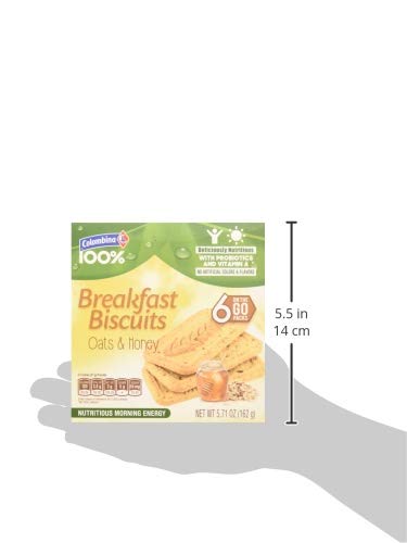 Healthy Breakfast Biscuits with Oats & Honey - Nutritious Snack for Kids & Adults - Perfect for On-the-Go, Office, or School Lunch