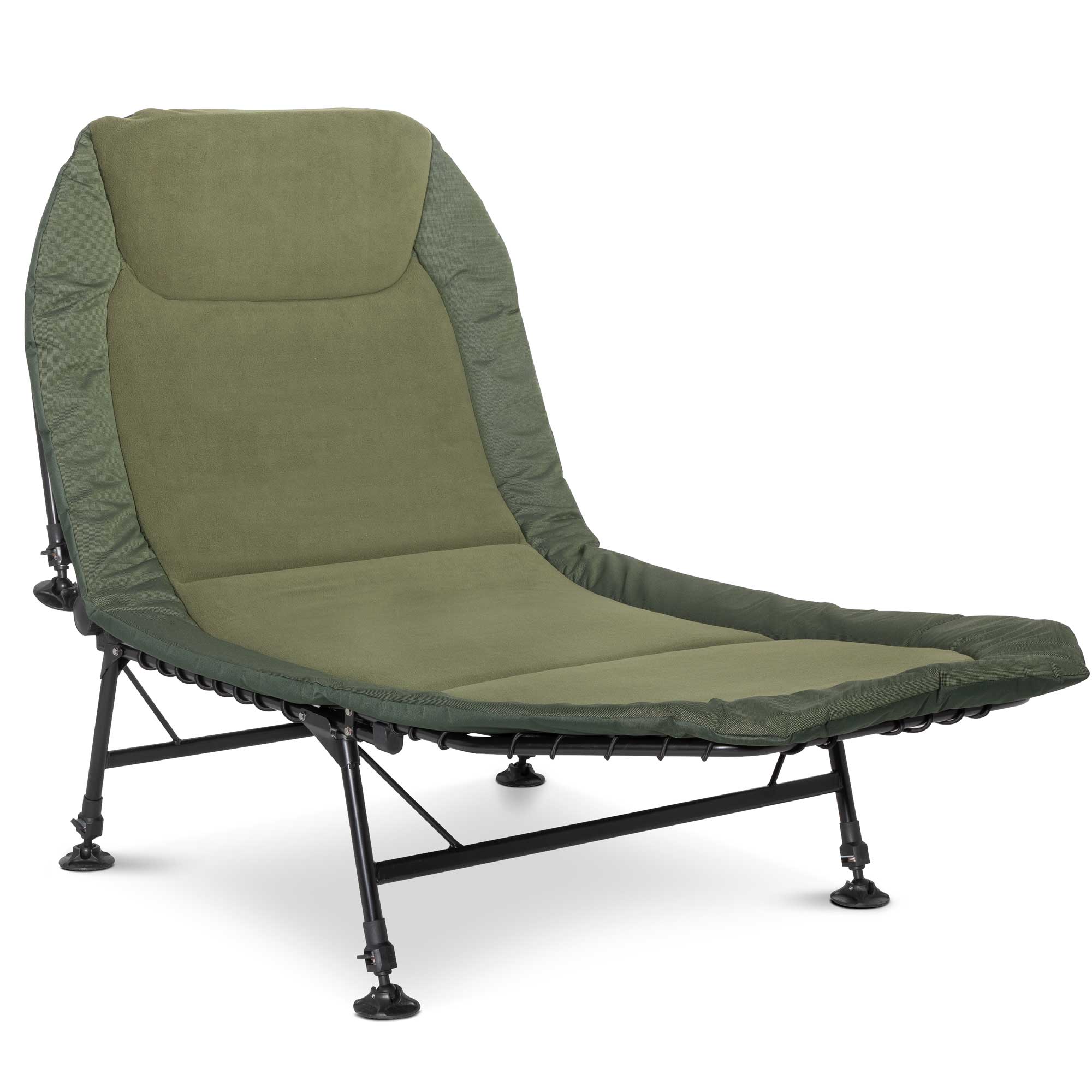 Deluxe Wide Adjustable Bed Chair with Fleece Mattress & Pillow - 6 Adjustable Feet DL78 - Perfect for Home, Office, and Outdoor Relaxation