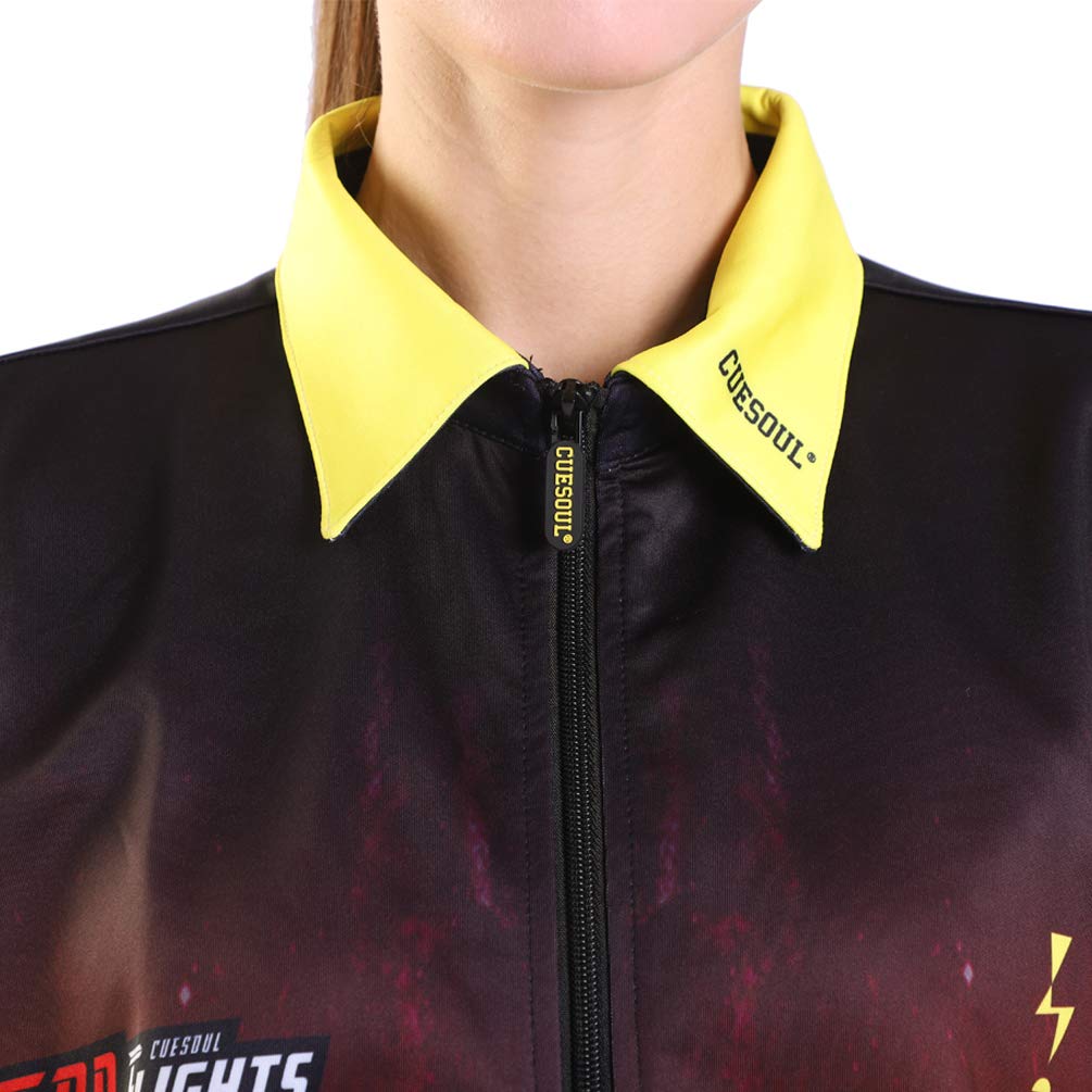 **CUESOUL Men's & Women's Short Sleeve Casual Shirt - Breathable Athletic Dart Shirt for Professional Players | Perfect for Dart Tournaments & Casual Wear**