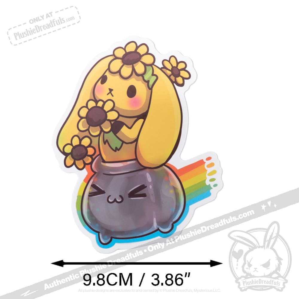 Plushie Dreadfuls Vinyl Sticker Pack Vol. 4 - Lucky Buns | Cute Bunny Stickers for Laptops, Water Bottles & Scrapbooking