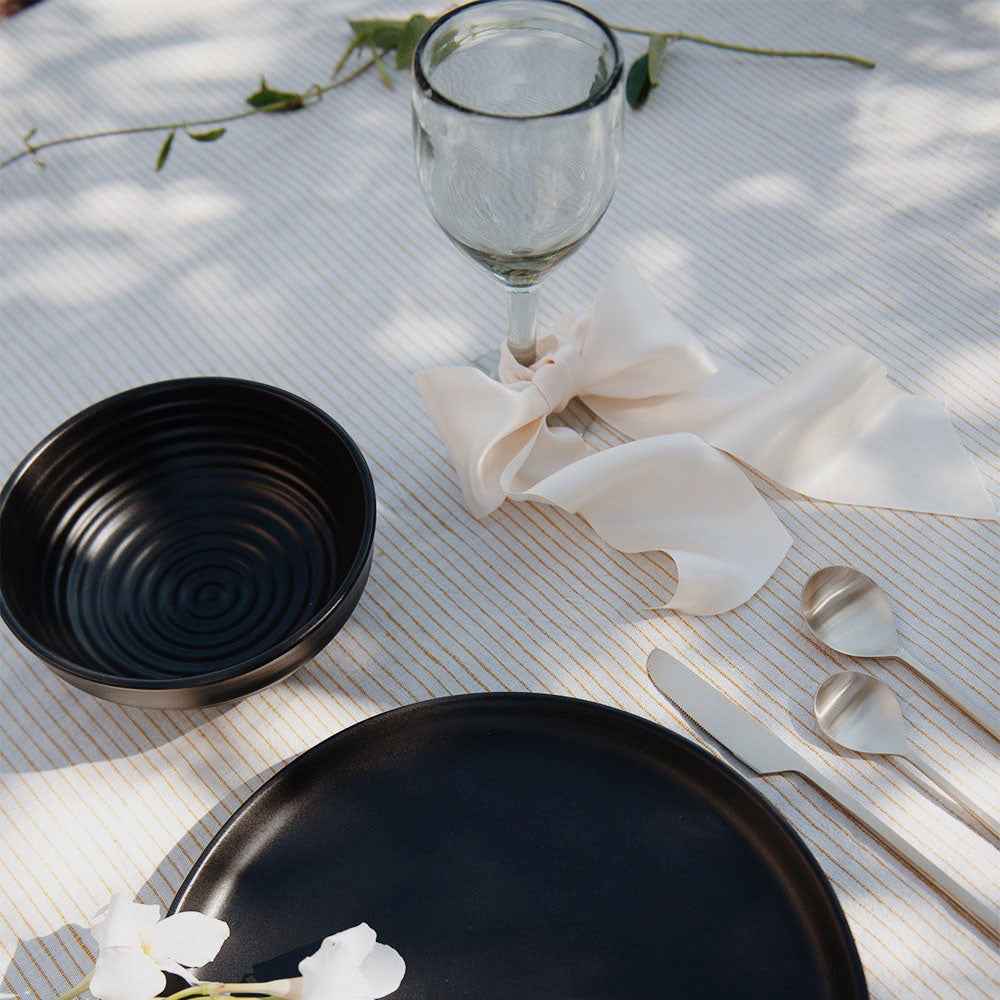 Premium Ethiopian Cotton Tablecloth with Daffodil Design - Elegant Dining Decor for Weddings, Parties & Home Decor