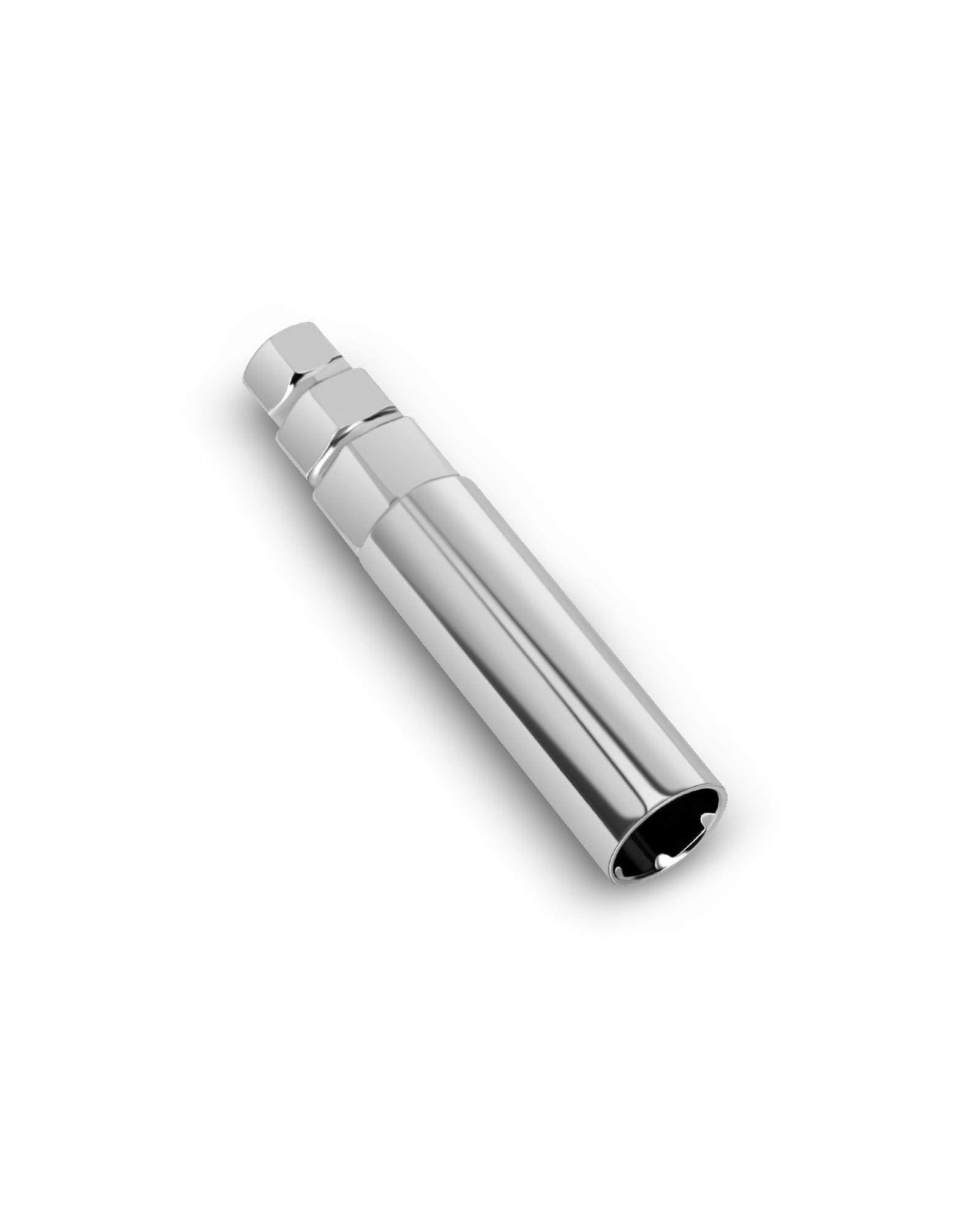 Dynofit 6 Spline Lug Nuts Socket Key - Universal Chrome Spike Lug Nut Wrench Tool for 19mm, 17mm, 14mm Hex - Fits M12X1.5, 12X1.25, 1/2