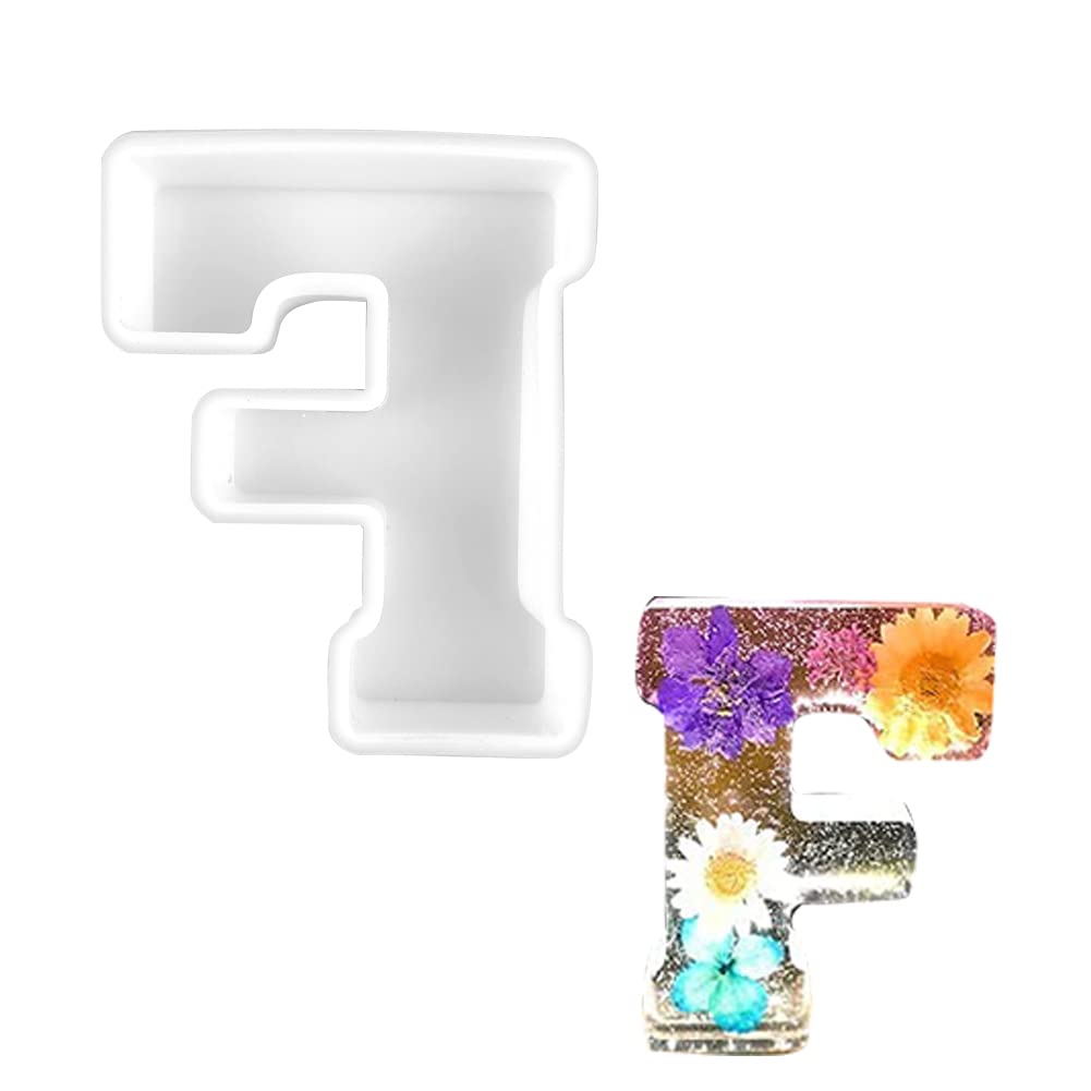 6-Inch Large Letter Molds for Resin - DIY 3D Alphabet Silicone Molds, Capital Letter Epoxy Resin Molds for Crystal Word Signs - Perfect for Birthday Party Decorations, Home Decor, and Craft Projects