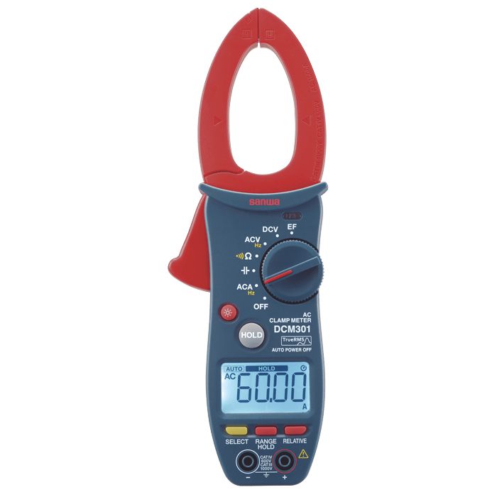 DCM301 Digital AC Clamp Meter with True RMS, Auto-Ranging Multimeter Functions - Perfect for Electricians, HVAC Technicians & Home Electrical Testing