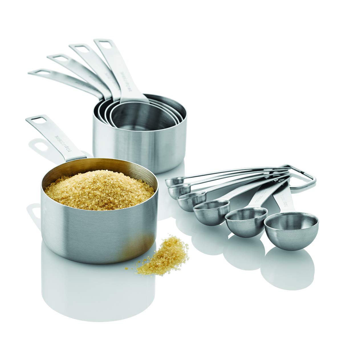 Chicago Metallic Premium 11-Piece Stainless Steel Measuring Cups and Spoons Set - Silver - Essential Baking & Cooking Tools for Home Chefs & Professional Kitchens