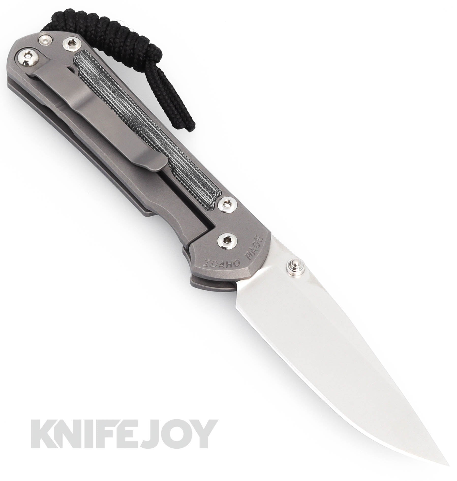 Chris Reeve Knives Small Sebenza 31 Drop Point Folding Knife - Magnacut Steel Blade with Silver Lug & Black Canvas Micarta Inlay | EDC, Outdoor Survival, Camping, Hunting Gear
