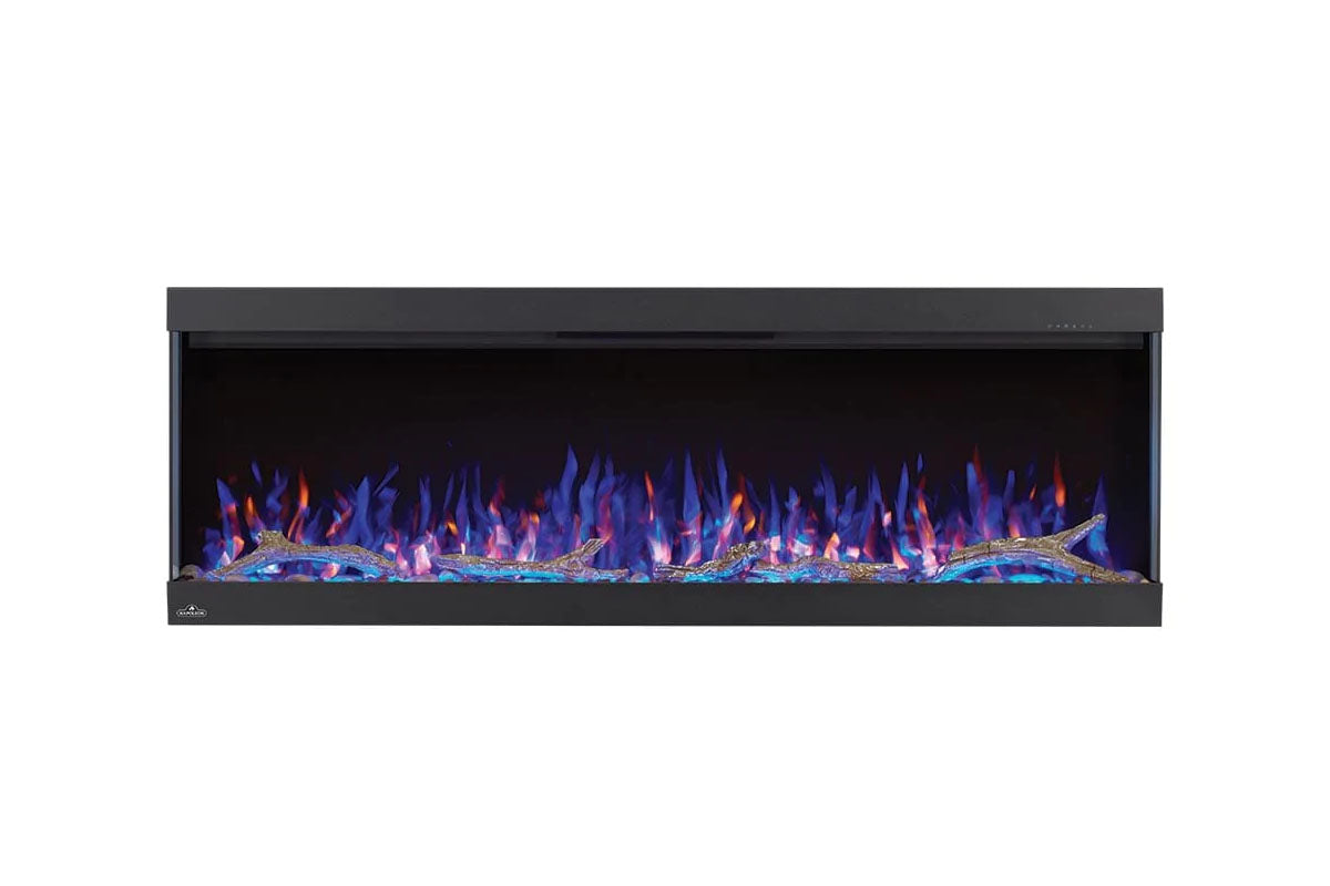 Napoleon Trivista Pictura 60-Inch 3-Sided Wall Mount Electric Fireplace - Modern Heating Solution for Living Room, Bedroom & Office - Energy Efficient & Realistic Flame Effect