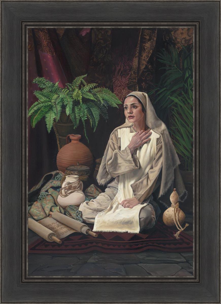 Behold Thy Handmaiden - Elegant Christian Home Decor for Prayer & Meditation | Perfect for Church Altars, Home Worship Spaces & Gift Giving