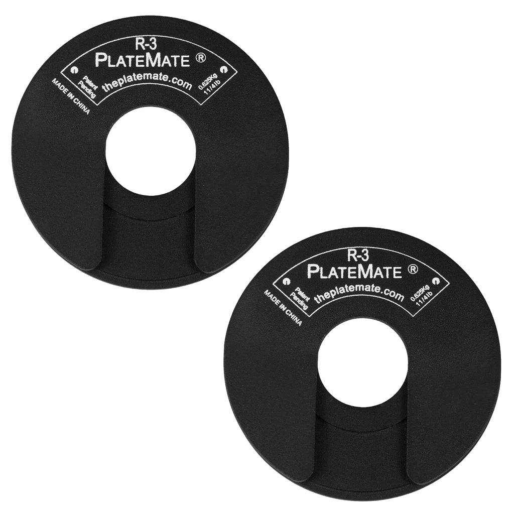 3 PlateMate 1.25lb Weight Plates (Pair) - Perfect for Dumbbell & Barbell Workouts, Home Gym Strength Training, and Fitness Accessories