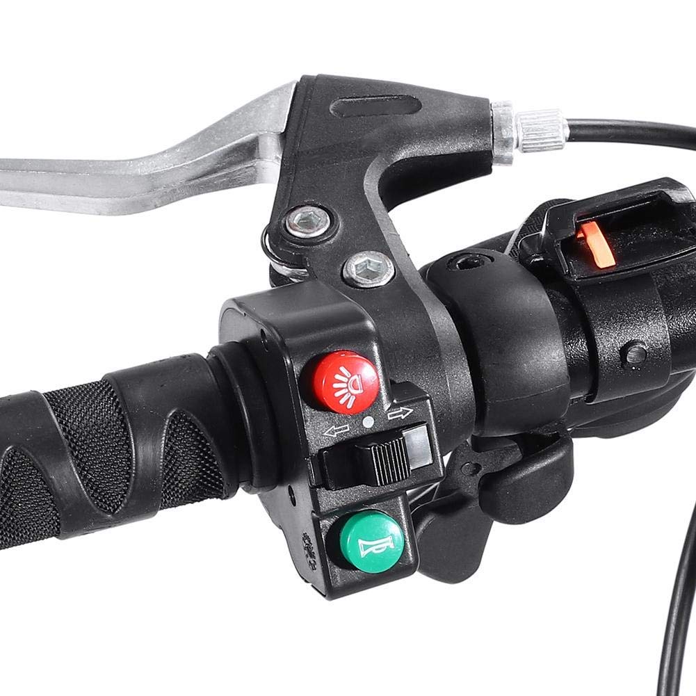 3 in 1 Motorcycle Handlebar Switch - Turn Signal, Horn & Light Control for Harley, Honda, Yamaha - Perfect for Night Riding & Urban Commuting