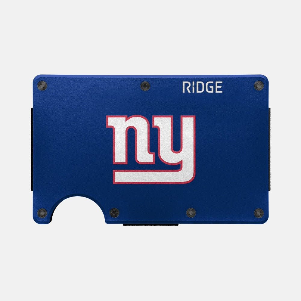 Ridge Wallet for Men - Slim RFID Blocking Minimalist Wallet - New York Giants NFL Team Design - Perfect for Everyday Carry & Travel
