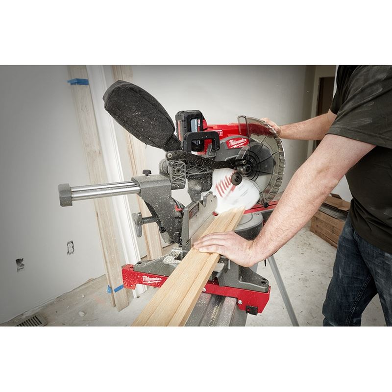 M18 FUEL 18V Brushless Cordless 12-Inch Dual Bevel Sliding Compound Miter Saw Kit - Professional Woodworking & DIY Projects