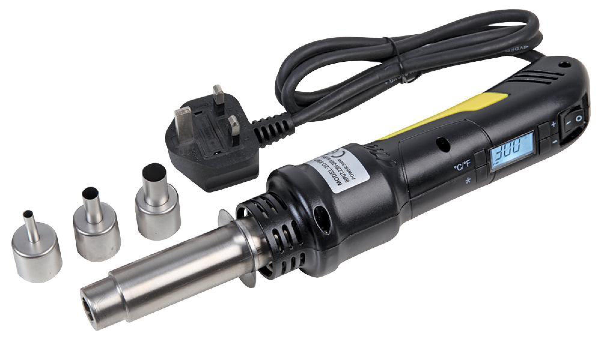 DURATOOL 300W Hot Air Rework Station for SMD Soldering Desoldering - Professional Soldering Iron Kit for Electronics Repair, PCB, DIY Projects