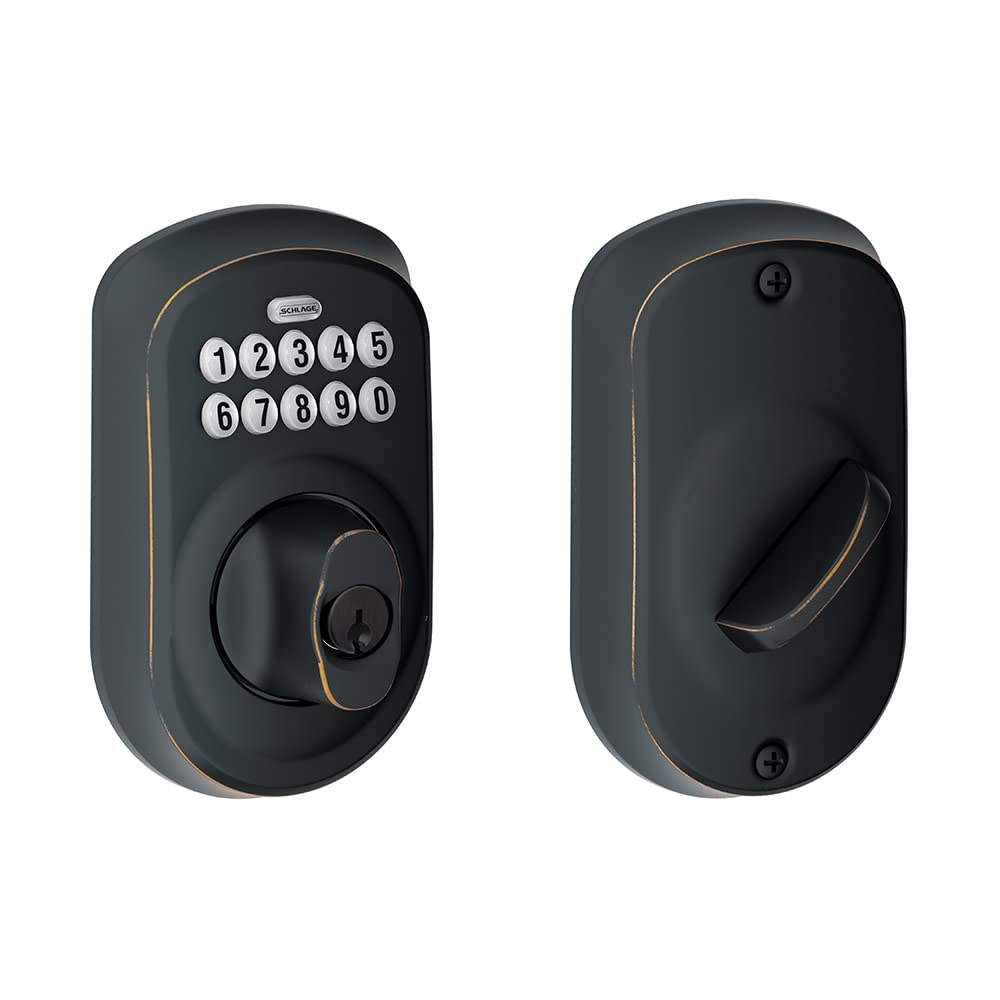 Smart Keypad Deadbolt Lock - Electronic Keyless Entry Door Lock for Home Security - Ideal for Front Doors, Back Doors & Apartments