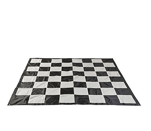 MegaChess Mega Chess Game Mat - Oversized Nylon Chess Board for Indoor & Outdoor Play - Perfect for Family Game Nights, Picnics, and Backyard Fun