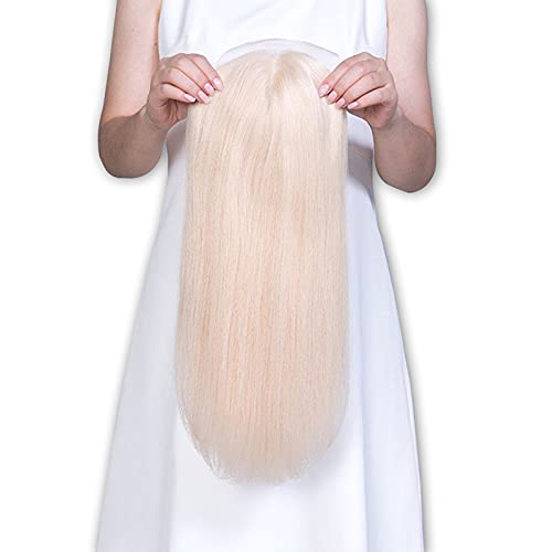 Uniwigs Mono Base Real Human Hair Toppers for Women - Natural Looking Lace Front Hair Piece for Thinning Hair & Hair Loss | Perfect for Daily Wear, Special Occasions & Confidence Boost