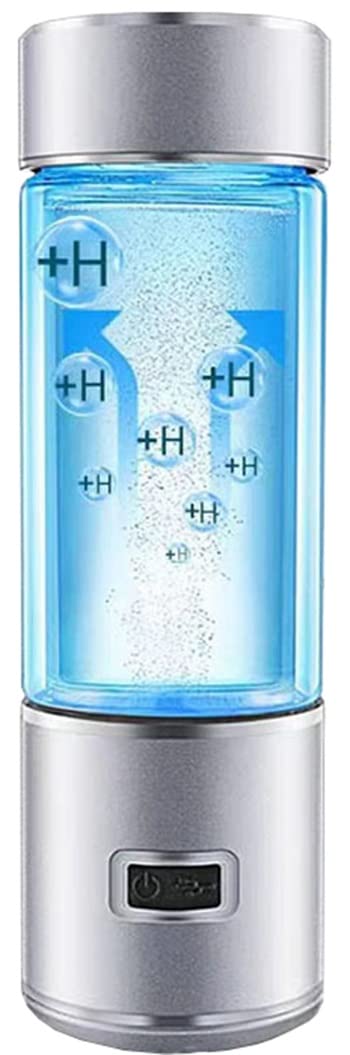 Portable Hydrogen-Rich Water Bottle with SPE PEM Technology - USB Rechargeable Alkaline Water Ionizer Generator for Home, Travel & Gym - Glass Hydrogen Water Cup for Detox & Hydration - Perfect for Daily Wellness, Outdoor Activities & Office Use