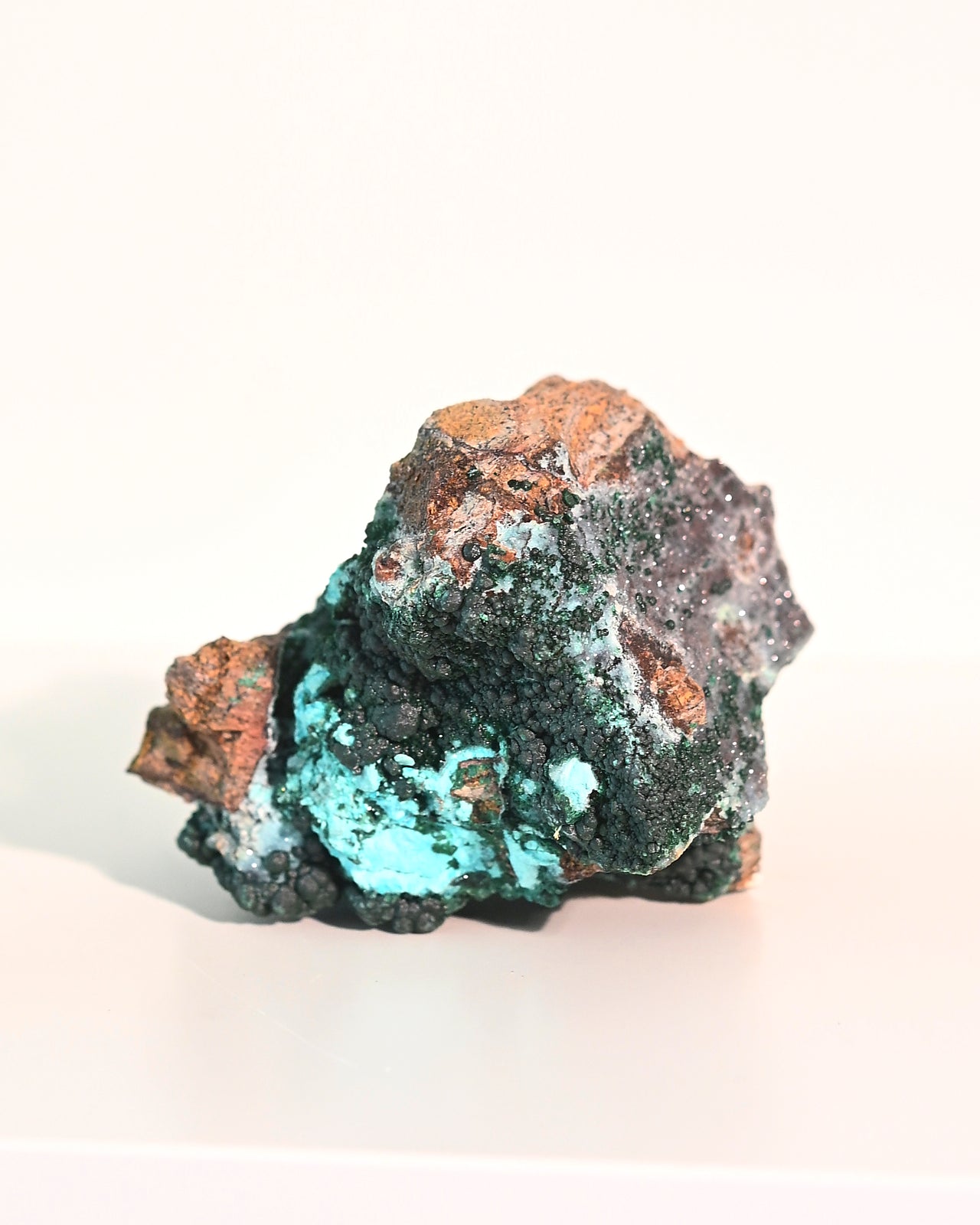 Natural Druzy Chrysocolla Gemstone - 4 Inch Healing Crystal for Jewelry Making, Home Decor & Spiritual Healing | Perfect for Meditation, Energy Work & Gift Giving
