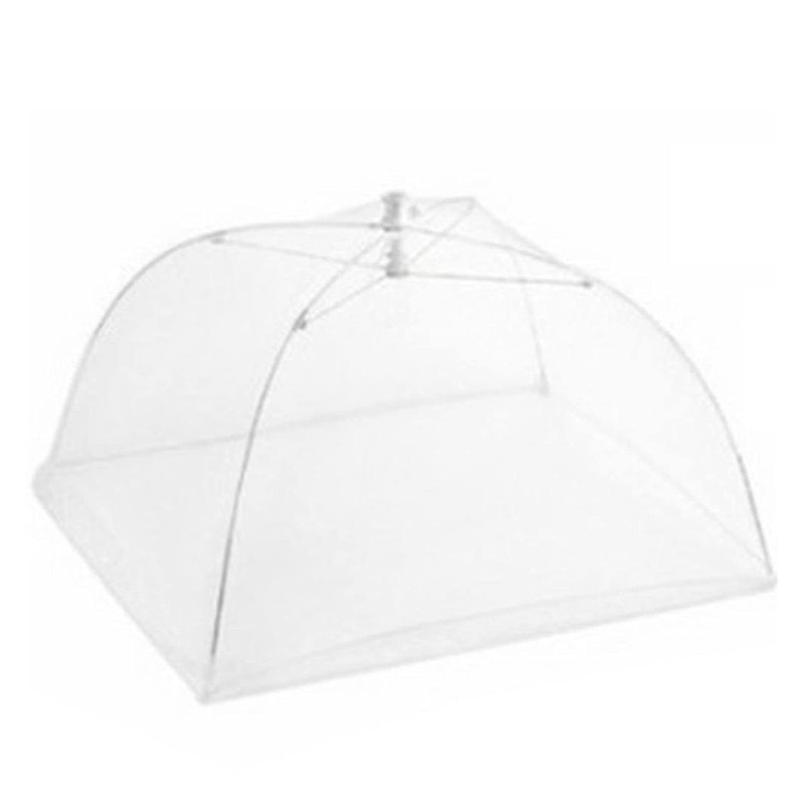 Foldable Mesh Food Cover Umbrella - 18 Inch Washable Kitchen Gadget for Picnic, BBQ, Party - Anti-Fly Mosquito Net for Outdoor Dining & Indoor Food Protection (Practical & Breathable)