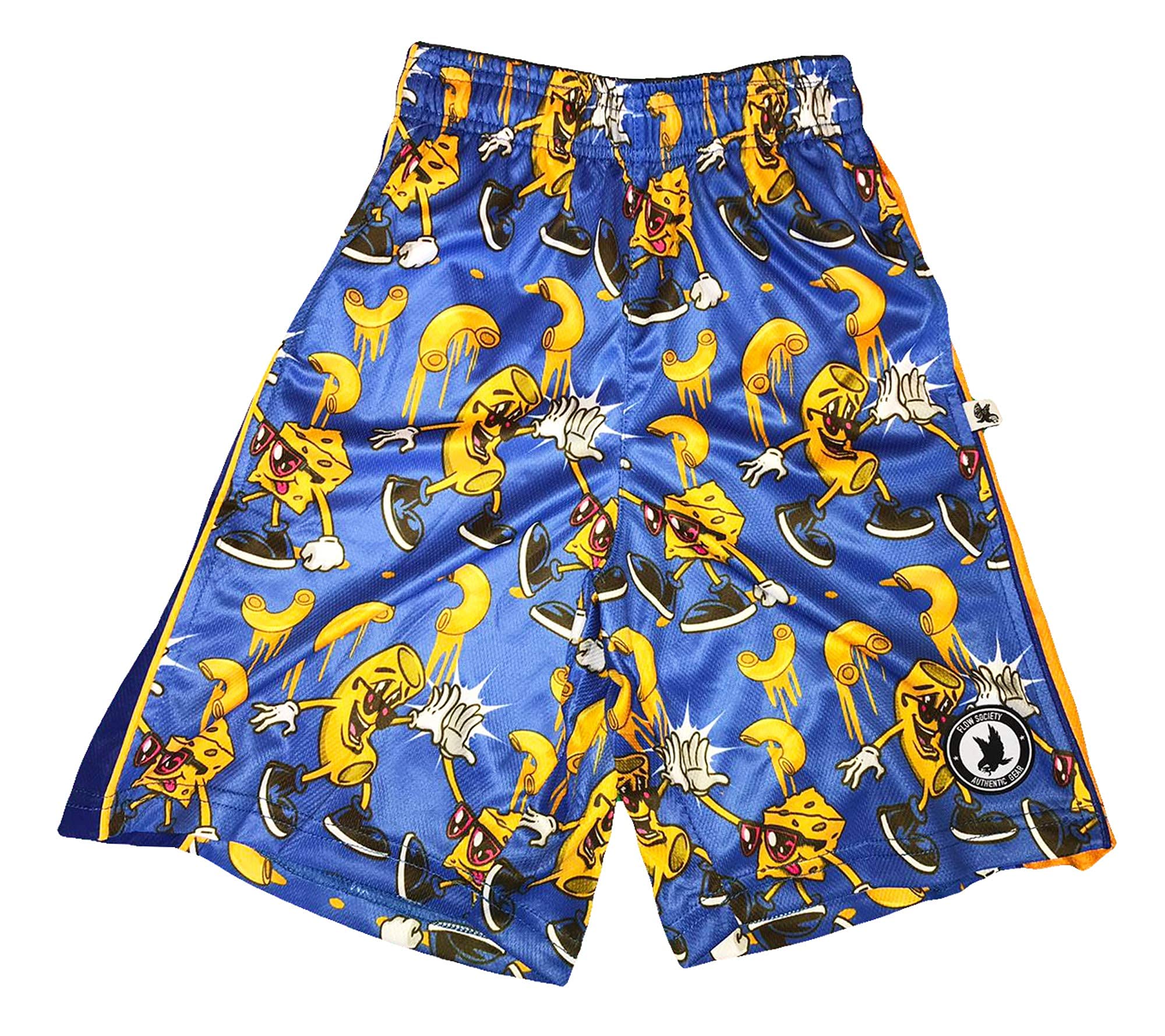 Flow Society Boys Lacrosse Shorts - Comfortable Mac N Cheese LAX Shorts for Youth & Kids | Perfect for Training, Games & Outdoor Sports Activities