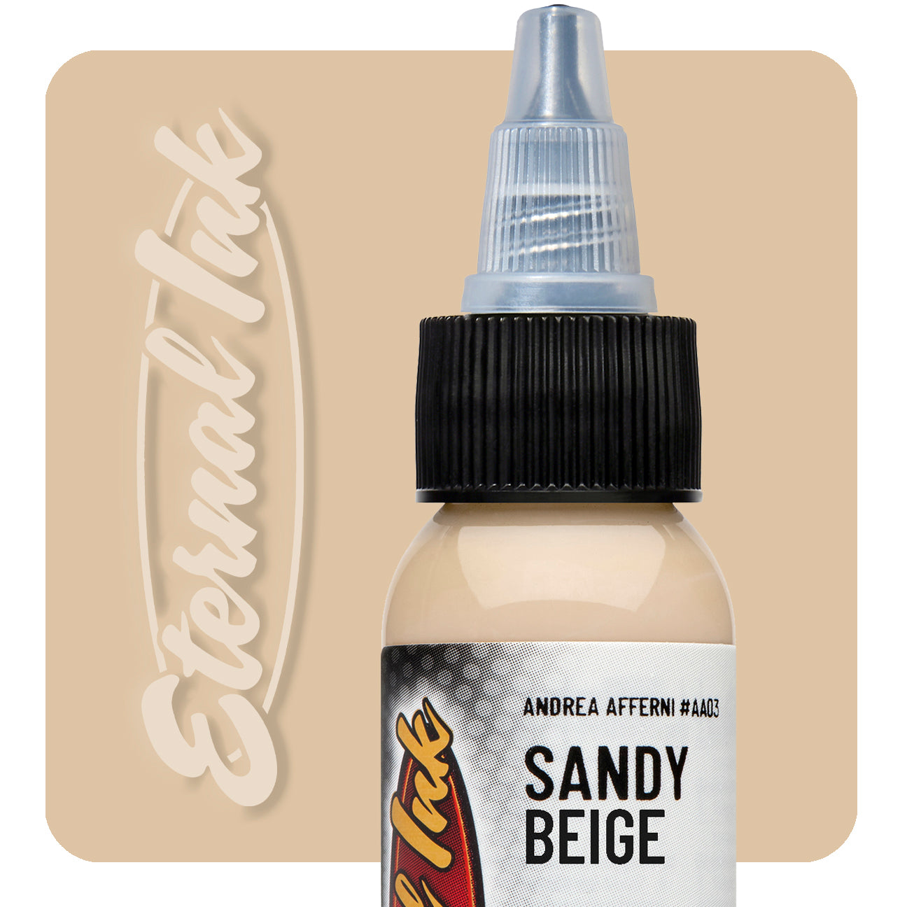 Eternal Andrea Afferni Sandy Beige Ink 1oz - Premium Calligraphy Ink for Fountain Pens, Dip Pens & Art Projects - Perfect for Wedding Invitations, Scrapbooking & Hand Lettering
