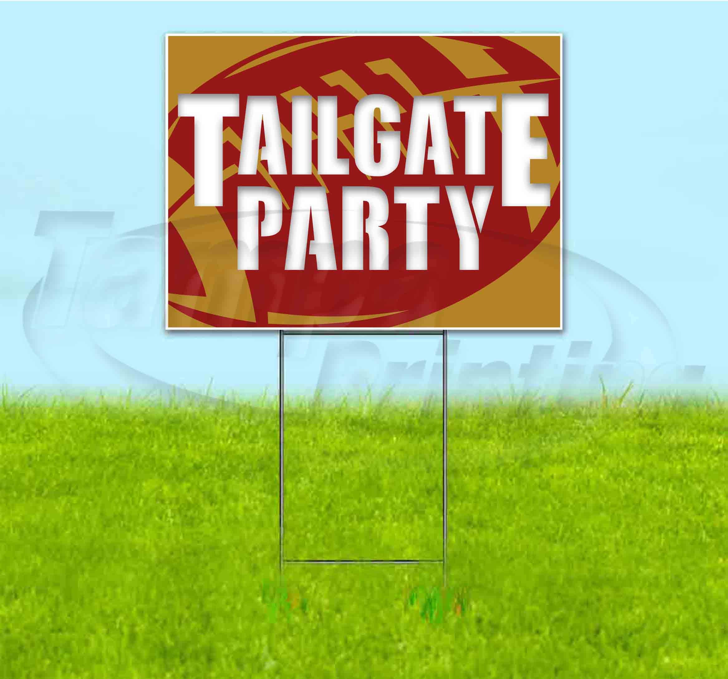Tailgate Party DC Football Yard Sign (18