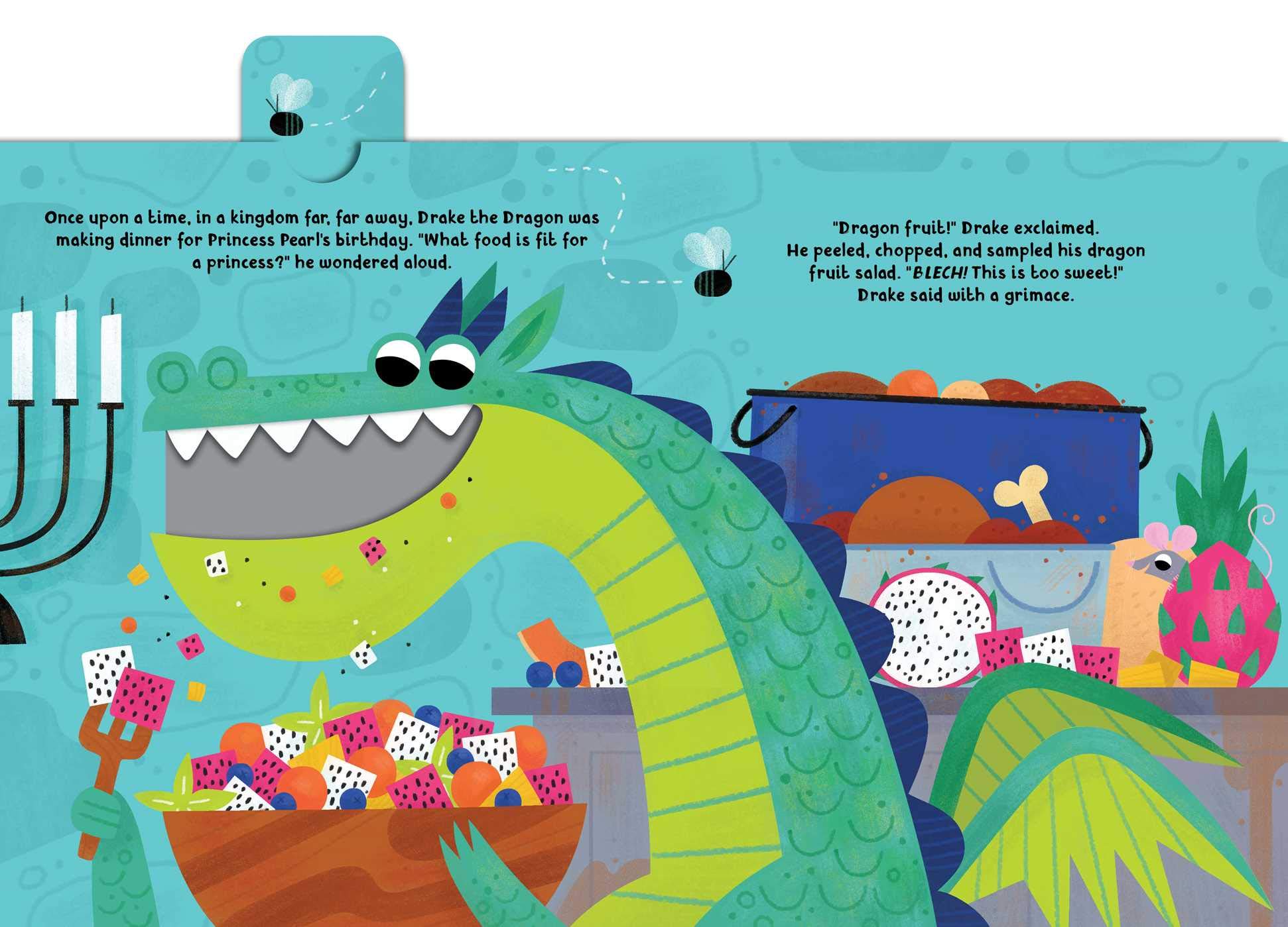 Dragon Dinner Crunchy Board Book for Kids - Interactive Children's Storybook with Bite Marks - Perfect for Bedtime Reading & Early Learning
