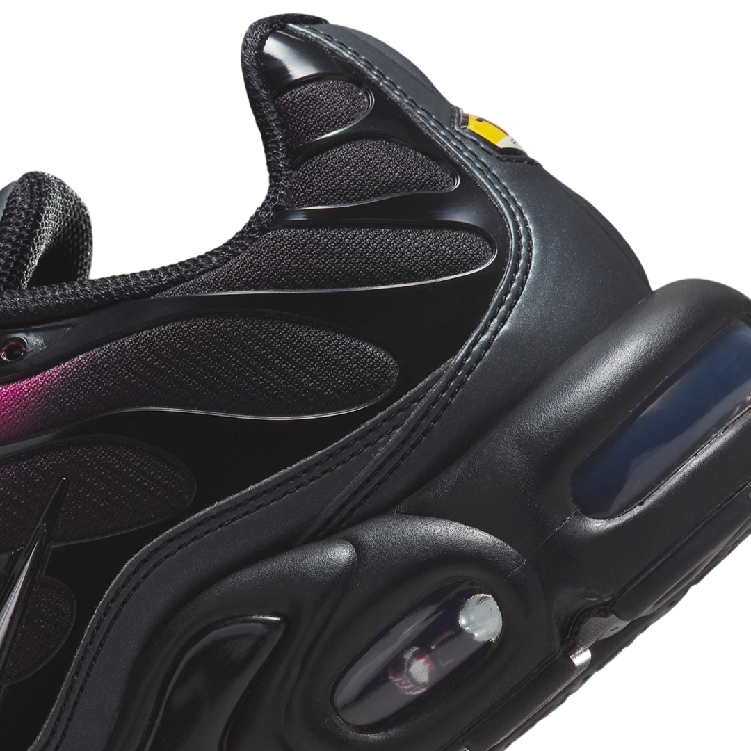 Nike Air Max Plus Running Shoes - Black, Metallic Silver & Pink | Men's & Women's Athletic Sneakers for Gym, Jogging & Casual Wear