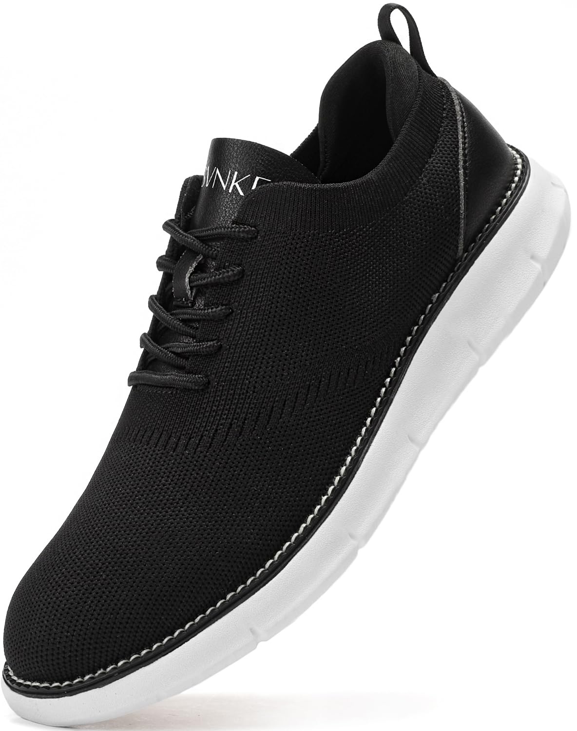 Men's Breathable Mesh Dress Shoes - Casual Business Oxford Sneakers with Thick Sole | Lightweight & Comfortable for Walking, Tennis & Office Wear